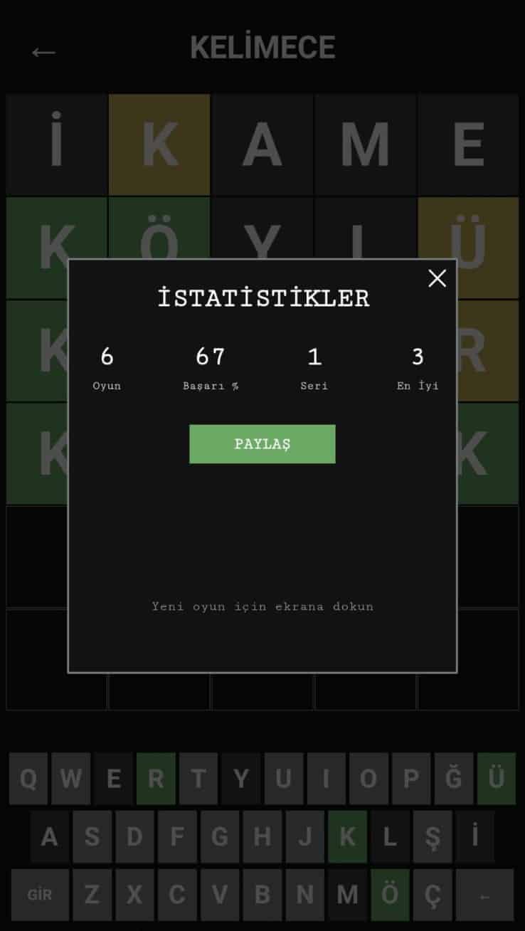 Kelimece Screenshot 3